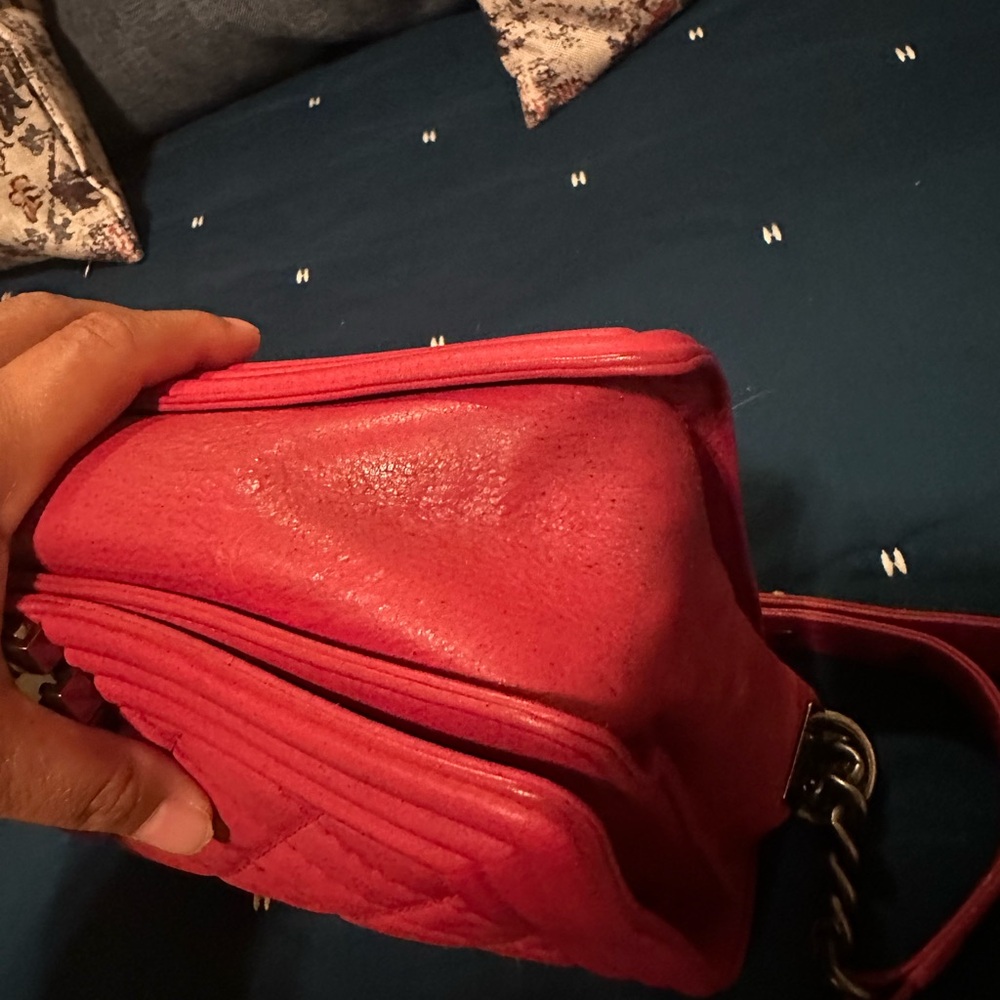 Gorgeous red Chanel Boy bag for Mikey - Picture 16 of 16